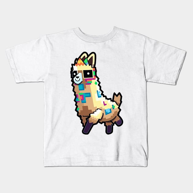 Llamazing Adventures Kids T-Shirt by melbournedesign
